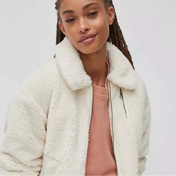 Anthropologie Cream Sherpa JacketNWTXL